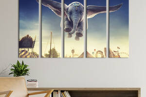 Картина на холсте KIL Art Волшебный слонёнок Дамбо 87x50 см (1474-51)