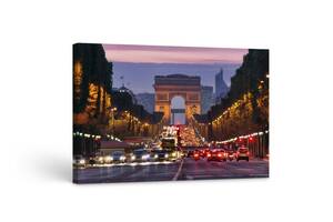 Картина на холсте KIL Art Ворота Сен-Дени в Париже 81x54 см (234)