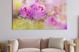 Картина на холсте KIL Art Восхитительные розы 75x50 см (866-1)