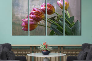 Картина на холсте KIL Art Восхитительные тюльпаны 149x93 см (1004-41)