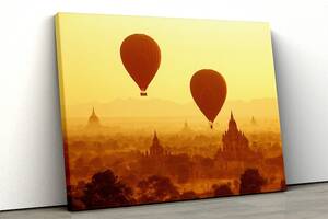 Картина на холсте KIL Art Воздушные шары в Мьянме 122x81 см (221)