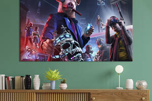 Картина на холсте KIL Art Watch Dogs: Legion 51x34 см (1527-1)