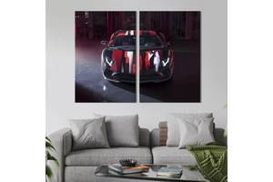 Картина на холсте KIL Art Яркая Lamborghini Aventador S - Yamamoto 165x122 см (1268-2)