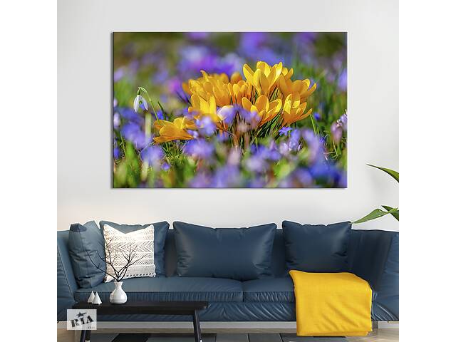 Картина на холсте KIL Art Яркие первоцветы 75x50 см (833-1)