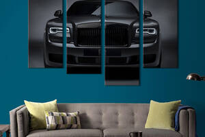 Картина на холсте KIL Art Идеальный автомобиль Rolls-Royce Призрак 129x90 см (1396-42)