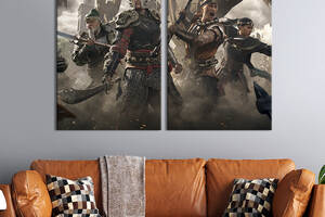 Картина на холсте KIL Art Игра For Honor – Marching Fire 165x122 см (1477-2)