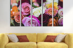 Картина на холсте KIL Art Изумительные розы 155x95 см (915-51)