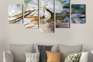 Картина на холсте KIL Art Изящный нежный цветок 162x80 см (782-52)