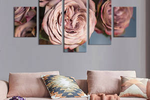 Картина на холсте KIL Art Изысканные чайные розы 162x80 см (804-52)