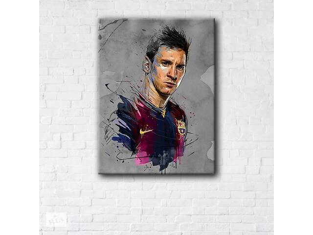 Картина на холсте Lionel Messi 110x145см SKL89-313875