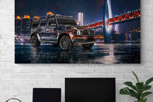 Картина на холсте Мерседес Brabus HolstPrint RK1162 размер 50 x 100 см