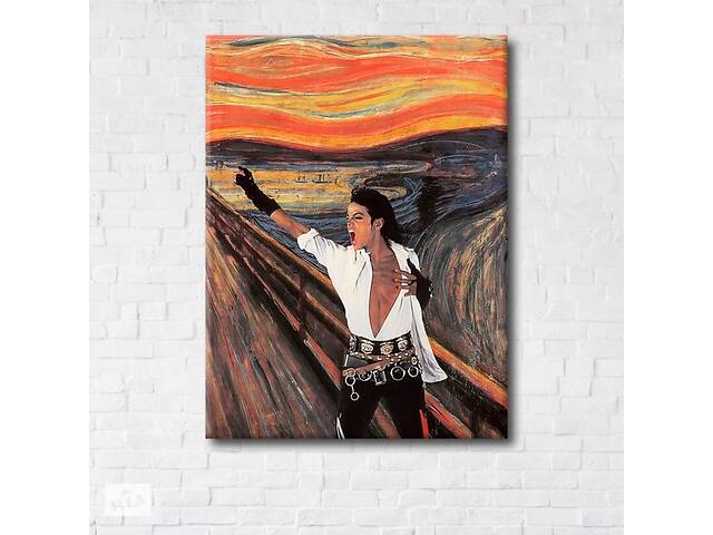 Картина на холсте Michael Jackson 75x100см SKL89-314093