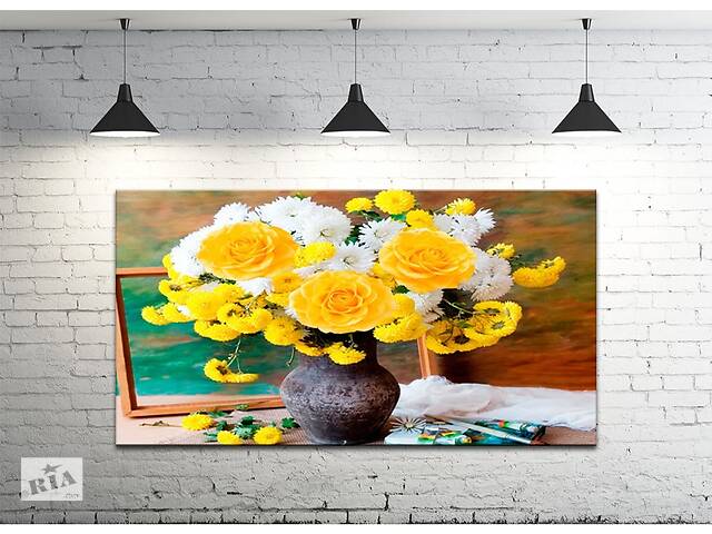 Картина на холсте ProfART S50100-c1018 100 х 50 см Цветы у вазе (hub_jtZZ28249)