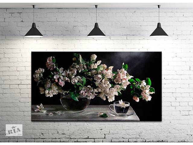 Картина на холсте ProfART S50100-c526 100 х 50 см Цветы у вазе (hub_UXBR11936)