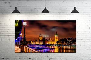 Картина на холсте ProfART S50100-g393 100 х 50 см Ночной Лондон (hub_CmxI84738)