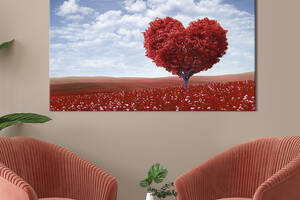 Картина на холсте интерьерная KIL Art Дерево любви 75x50 см (568-1)