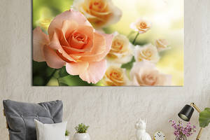Картина на холсте интерьерная KIL Art Душистая роза 75x50 см (225-1)