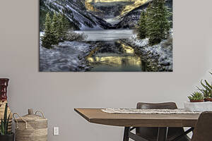 Картина на холсте интерьерная KIL Art Горный пейзаж 75x50 см (549-1)