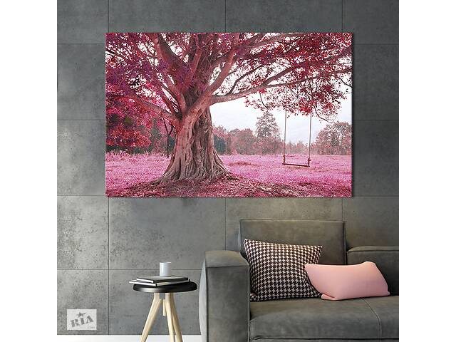 Картина на холсте интерьерная KIL Art Качеля на дереве 122x81 см (567-1)