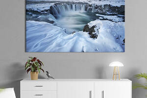 Картина на холсте интерьерная KIL Art Ледник Исландии 122x81 см (636-1)