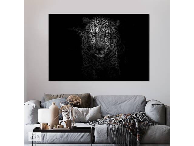 Картина на холсте интерьерная KIL Art Мрачный ягуар 122x81 см (180-1)
