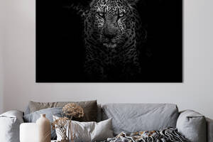 Картина на холсте интерьерная KIL Art Мрачный ягуар 75x50 см (180-1)
