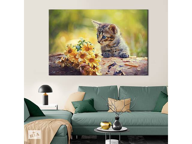 Картина на холсте интерьерная KIL Art Милый котёнок 51x34 см (152-1)