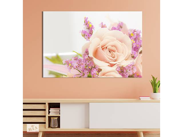 Картина на холсте интерьерная KIL Art Нежные цветы 122x81 см (213-1)