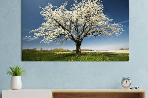 Картина на холсте интерьерная KIL Art Весеннее дерево 75x50 см (546-1)