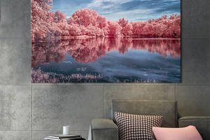 Картина на холсте интерьерная KIL Art Японские вишневые деревья 75x50 см (608-1)
