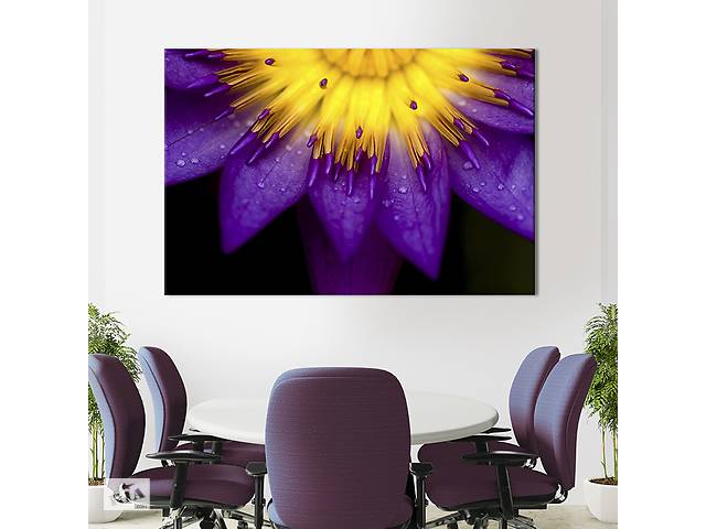 Картина на холсте интерьерная KIL Art Яркий цветок 75x50 см (218-1)