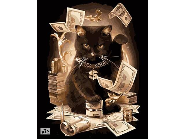 Картина за номерами Art Craft& laquo; Заможний кіт& raquo; 40x50см 11932-AC