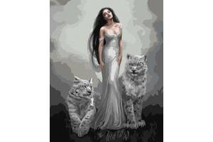 Картина за номерами 'Душа кішки з фарбами металік' Ідейка KHO4851 40х50 см