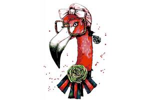Картина за номерами. Rosa 'Fashion Flamingo' 35х45см N00013207