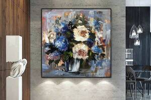 Картина квіти ArtSale flwr0058 70 х 70 см