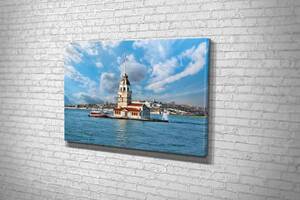 Картина в гостиную спальню для интерьера Девичья башня на Босфоре KIL Art 122x81 см (623)