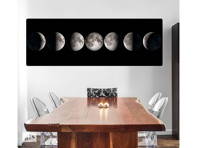Картина в гостиную спальню для интерьера Фазы луны KIL Art 122x81 см ...
