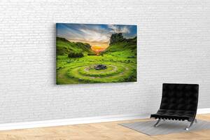 Картина у вітальню спальню для інтер'єру Гірська природа KIL Art 81x54 см (704)