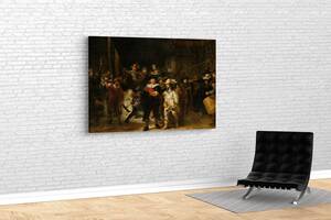 Картина в гостиную спальню для интерьера Картина Рембранта KIL Art 122x81 см (444)