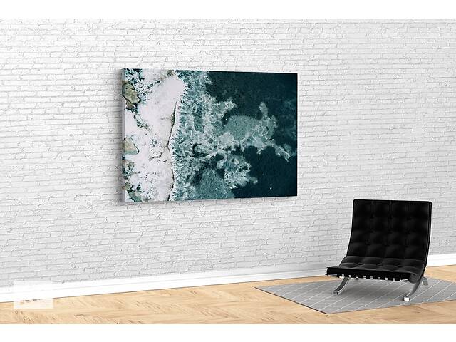 Картина в гостиную спальню для интерьера Ледяное море KIL Art 81x54 см (800)