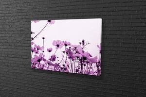 Картина у вітальню спальню для інтер'єру Бузкові квіти KIL Art 81x54 см (420)