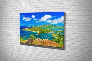 Картина у вітальню спальню для інтер'єру Тропічні острови KIL Art 122x81 см (468)
