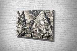 Картина у вітальню спальню для інтер'єру Вулиця Лондона KIL Art 81x54 см (836)