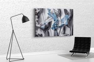 Картина в гостиную спальню для интерьера Изысканные цветы KIL Art 122x81 см (643)