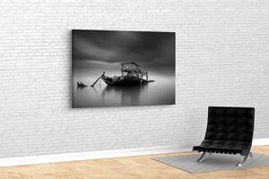 Картина в гостиную спальню для интерьера Затонувший корабель KIL Art 122x81 см (612)