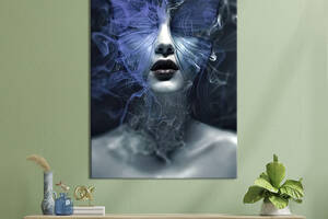 Картина в офис KIL Art Абстракция девушка-бабочка 80x54 см (2art_136)