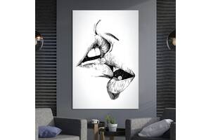 Картина в офис KIL Art Абстракция Космический поцелуй 120x80 см (2art_184)