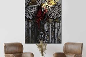 Картина в офис KIL Art Эдвард Элрик - протагонист аниме Стальной алхимик 120x80 см (2an_12)