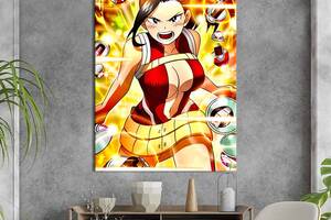 Картина в офис KIL Art Красавица Момо Яойорозу - героиня аниме Моя геройская академия 80x54 см (2an_69)