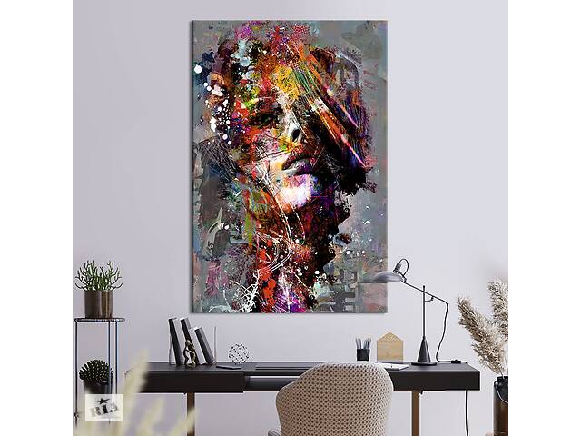Картина в офис KIL Art Красочная абстрактная женщина 80x54 см (2art_7)
